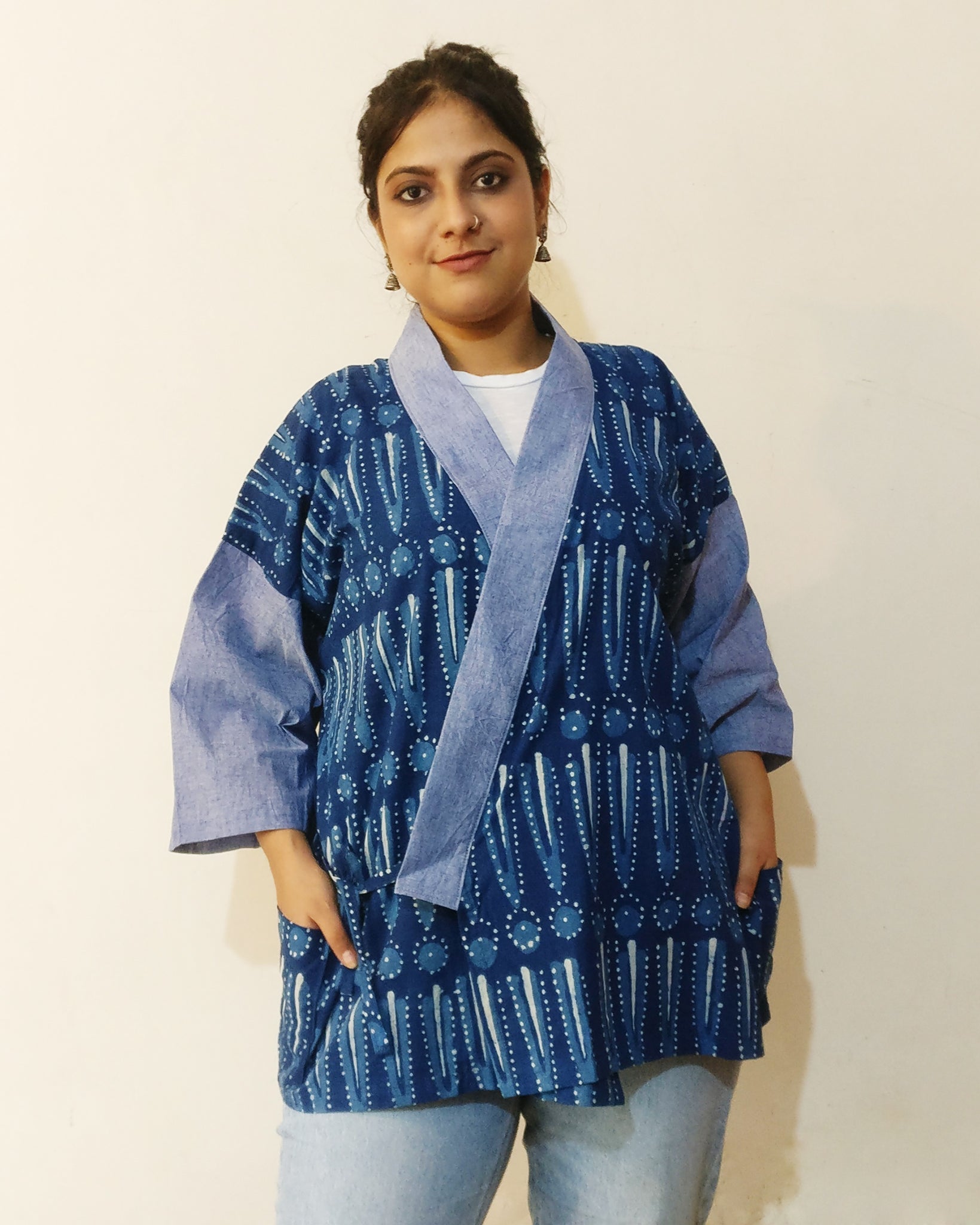 Kimchi blue star hot sale print kimono jacket